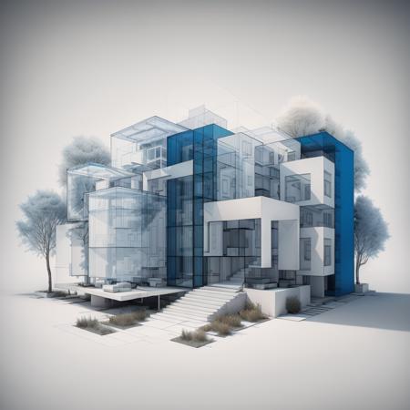 Modern Home Facade Design Blueprint