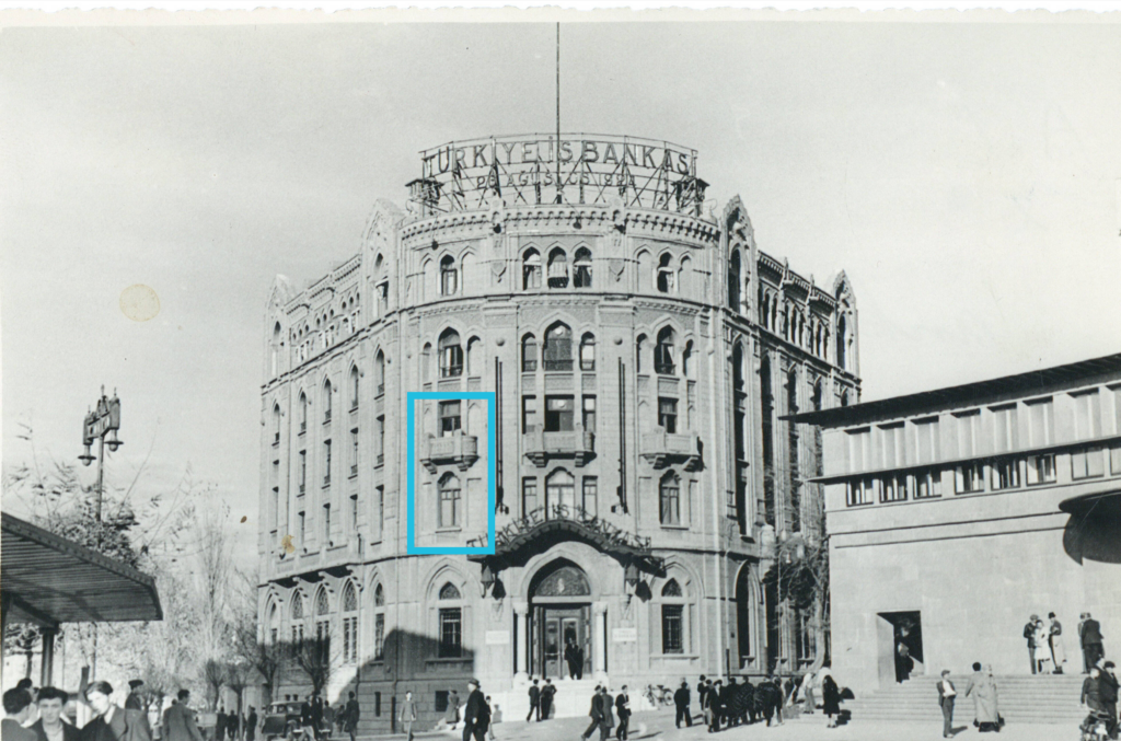 Eredeti régi fénykép (Ankara İş Bankası - 1946)