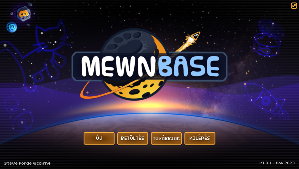 MewnBase üdvözlő képernyője immár magyarul