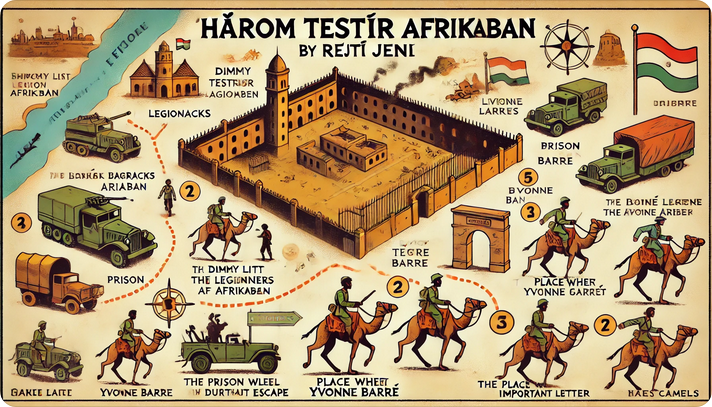 A három testőr Afrikában - térkép