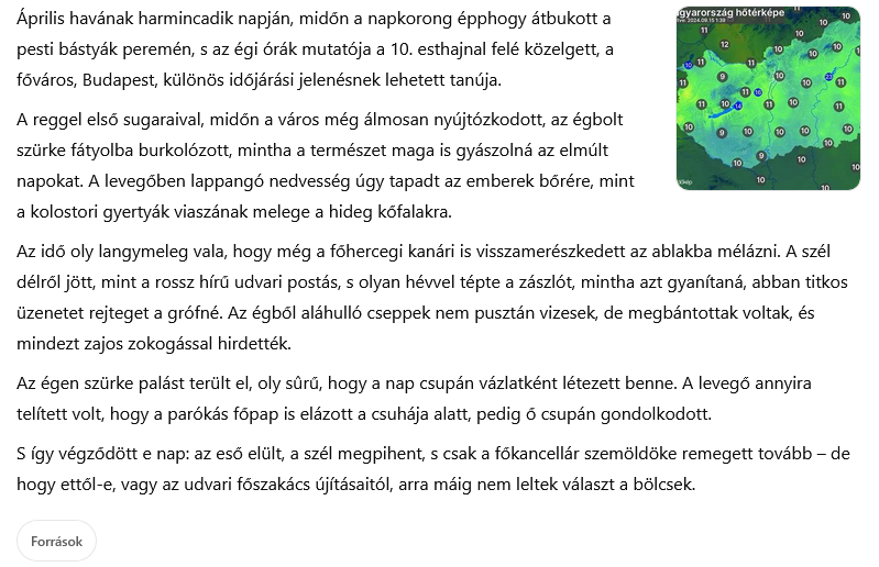Pöndör Bajszú Krónikás Balambér időjárás jelentése