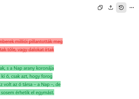 Módosítások megjelenítése