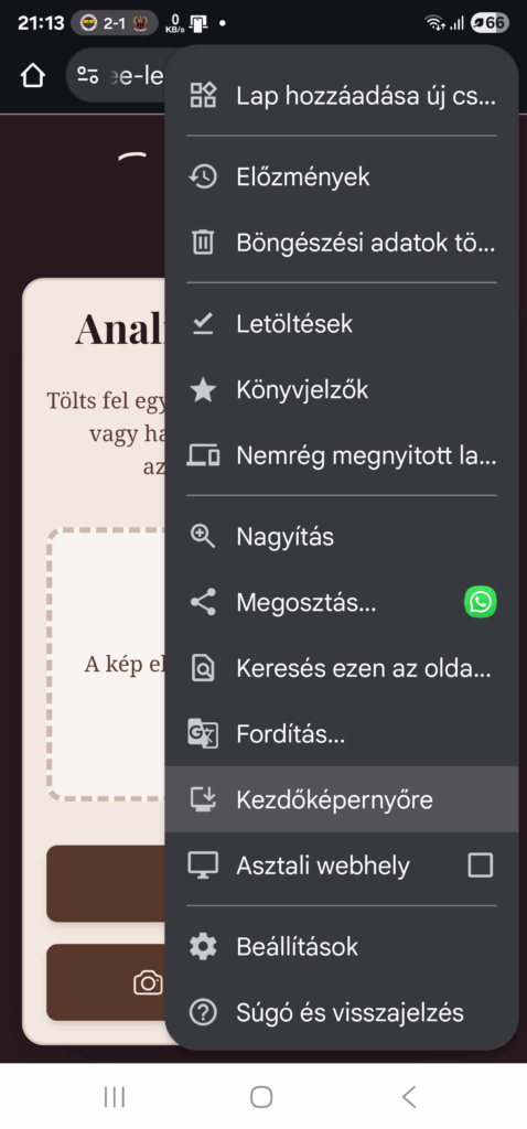 A programunk, ami (majdnem) települ az Android telefonra