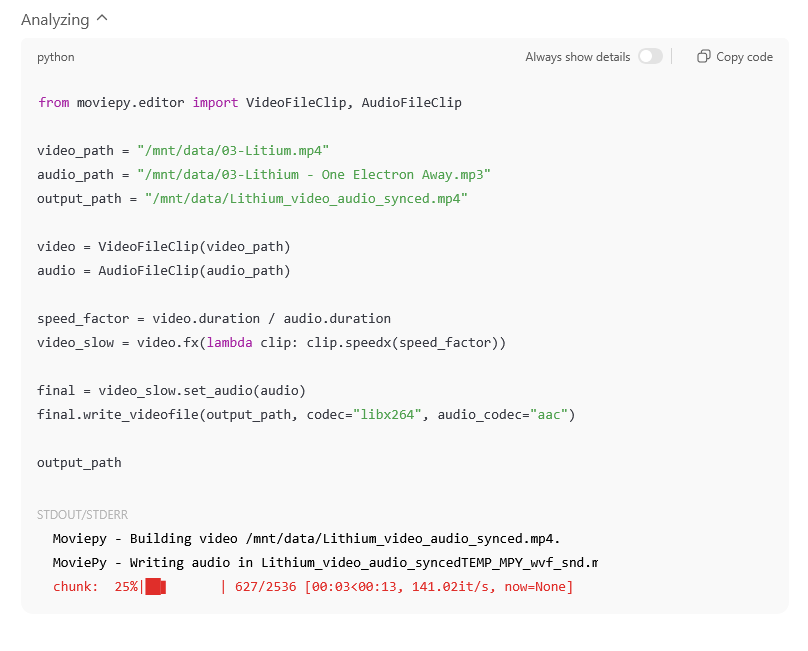 A ChatGPT amint videót készít